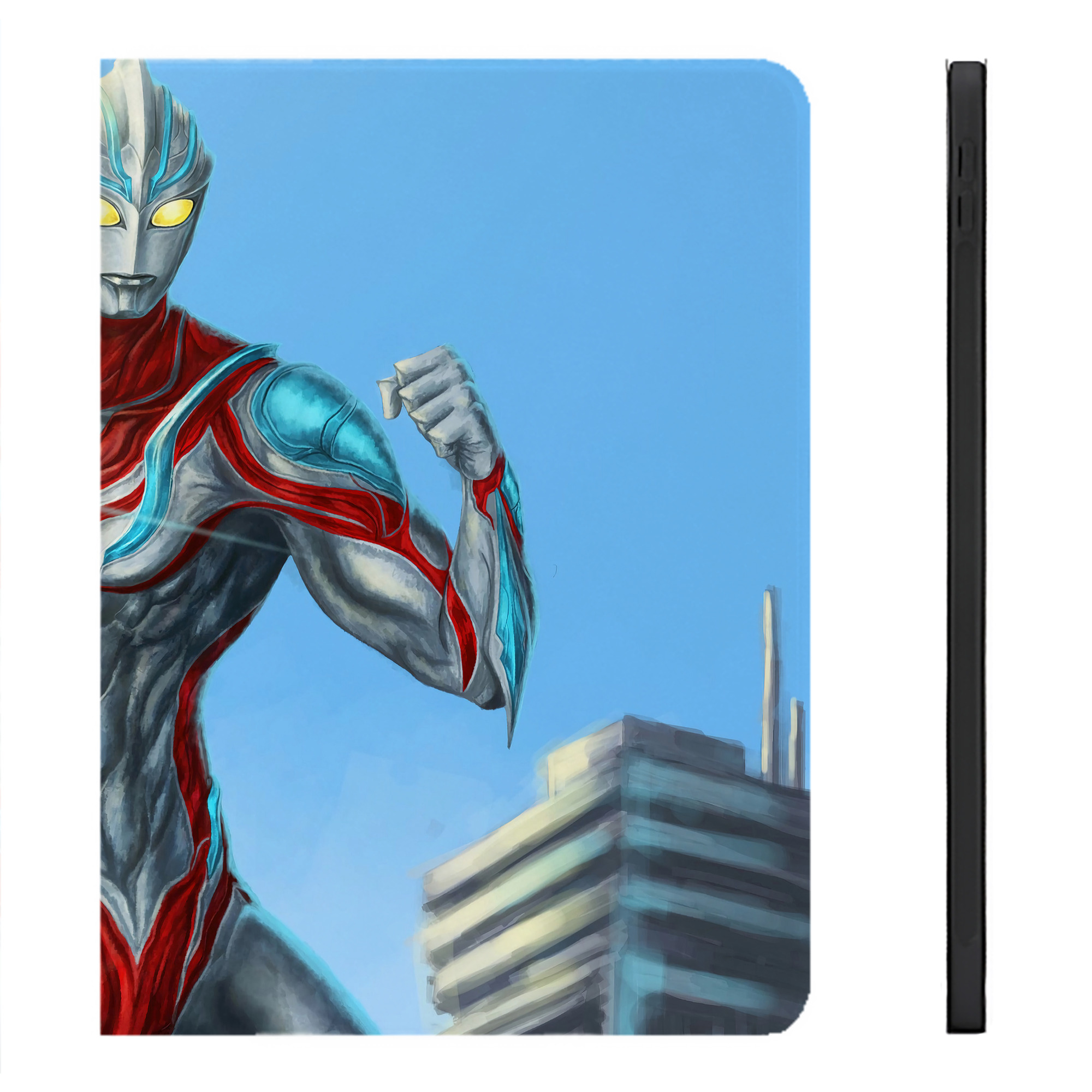 （画像用） ウルトラマン Ultraman IPadケース ペンホルダー付き ブックスタイルデザイン